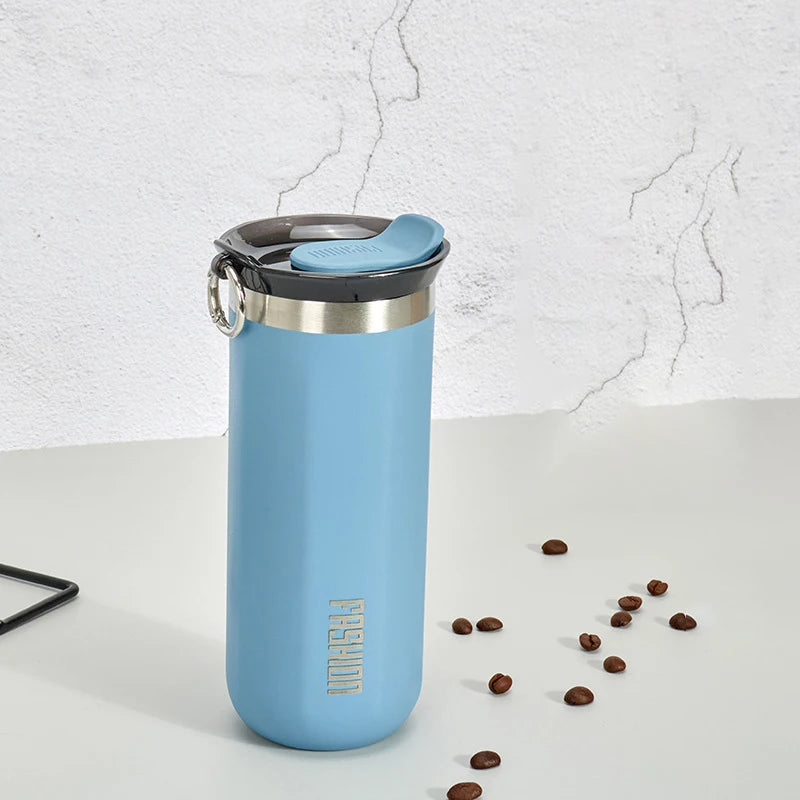 Thermal Mug Thermos Bottle for Coffee Tumbler Cup Water Bottle Stainless Steel Insulated Vacuum Flask Leakproof Travle Drinkware