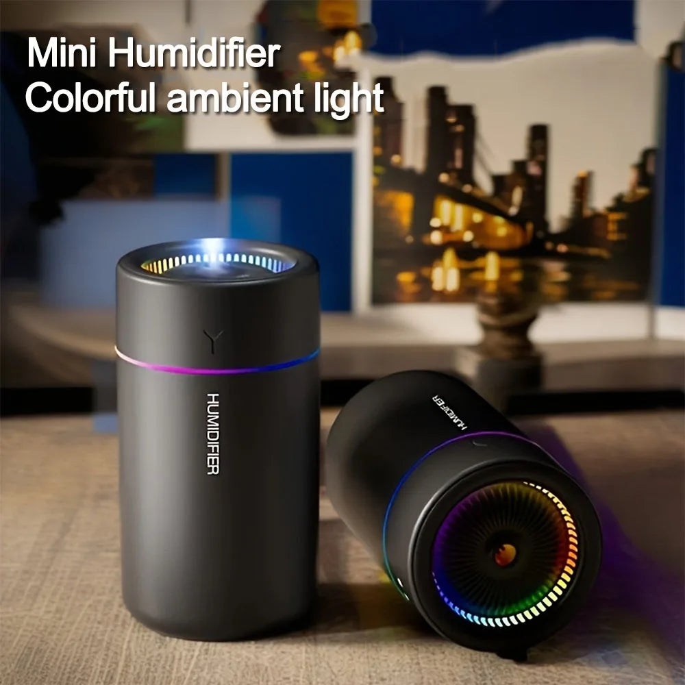 Air Humidifier Aromatherapy Essential Oil Diffuser USB Electric 280ml Car Home Bedroom Color Lights Humidifier Spray Machine