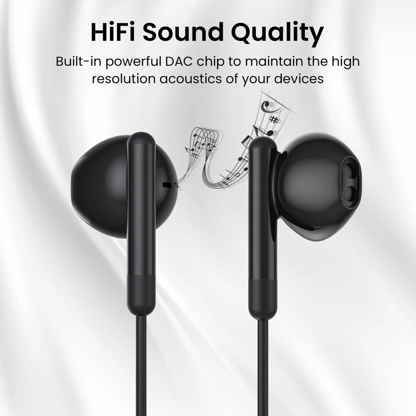 For Galaxy S24 Ultra Type C Earbud Wired Headphones With Mic DAC Chip 3.5mm Earphone S23 S22 S21 + Ultra note 20 10 Accessories