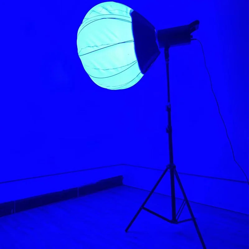 RGB Bowens Mount Softbox Remote Control 100W Lamp Globe Lantern Ball Diffuser Ring Soft Light ModifierFilm-Making Video Shoot