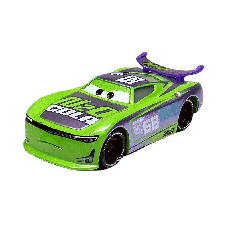 Disney Pixar Cars 3 Toys Lightning Mcqueen Race Div Fritter Miss Frank Collection 1:55 Diecast Metal Alloy Model Car Toy Gifts