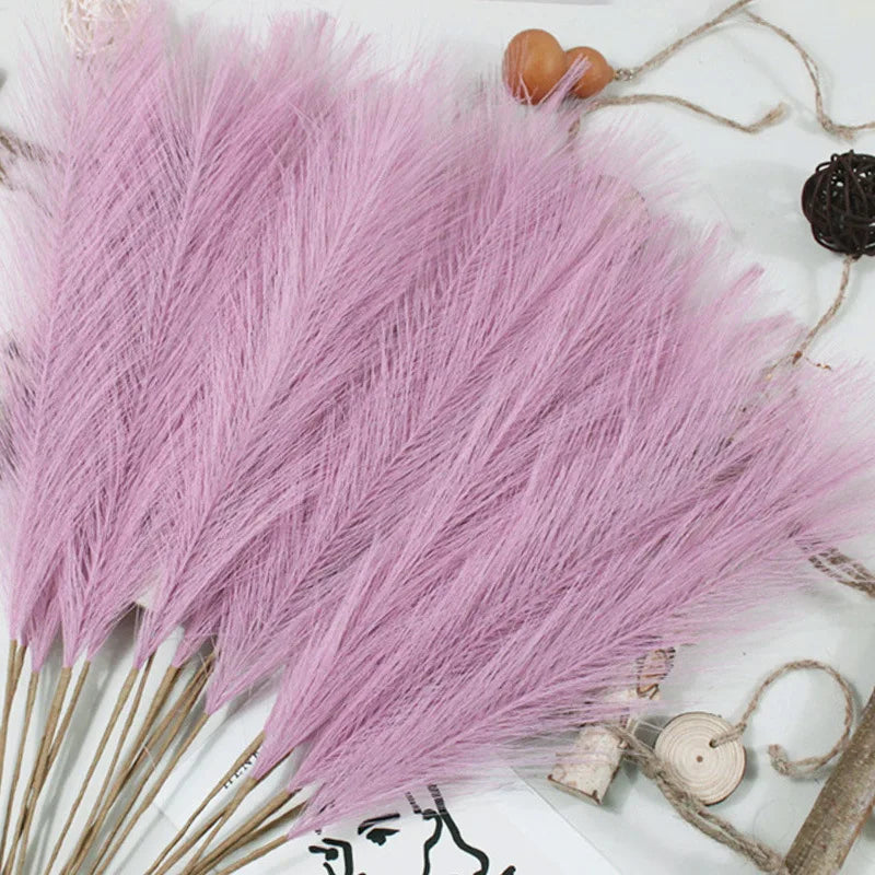 55CM Artificial Pampas Grass Flower Bouquet for Home Wedding Decoration DIY Party Bedroom Fake Plant Flowers Vase Decor ветки