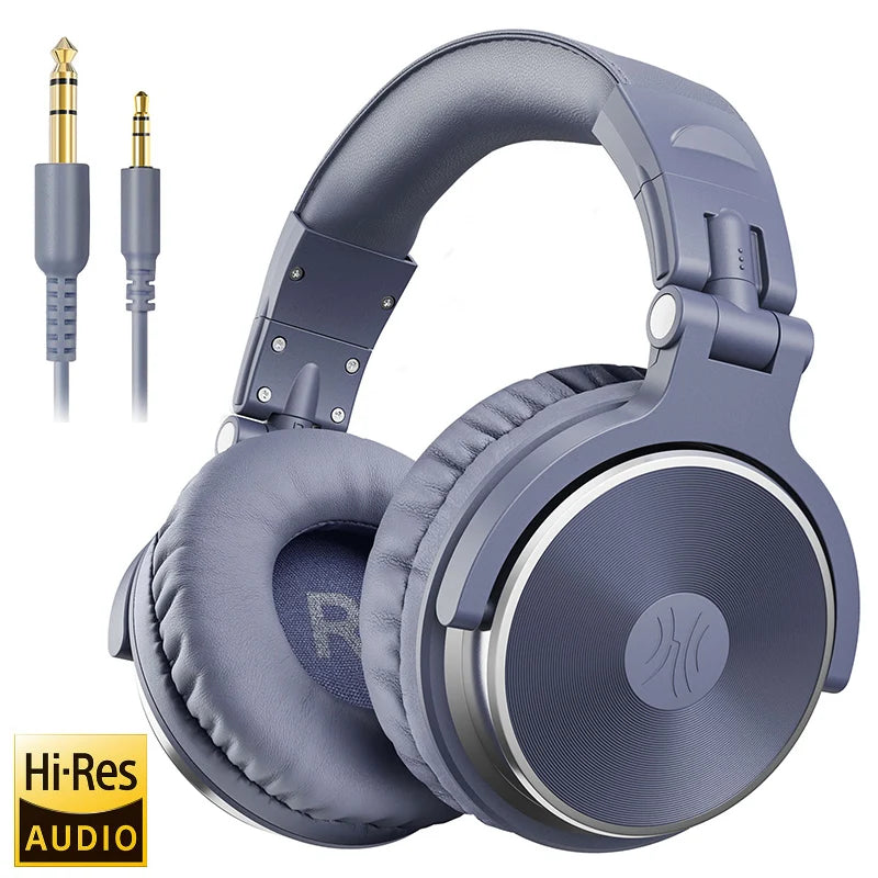 Oneodio Wired Professional Studio Pro DJ Headphones With Microphone Over Ear HiFi Monitor Music Headset Earphone For Phone PC