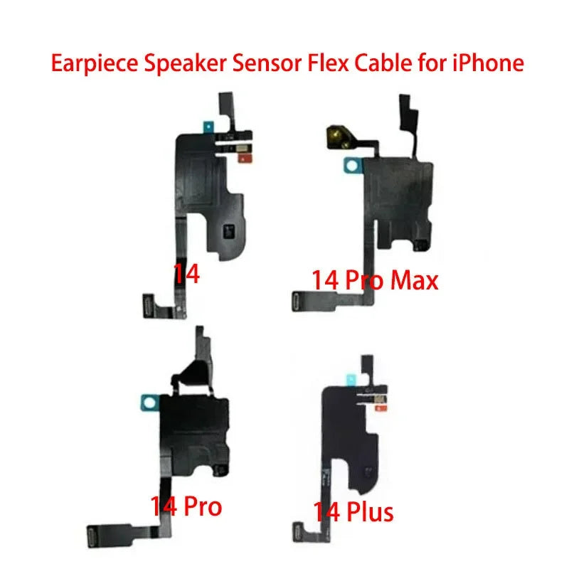 Original Earpiece Ear Speaker Earphone Front Light Sensor Flex Cable For iPhone 13 14 15 Plus Pro Max Mini