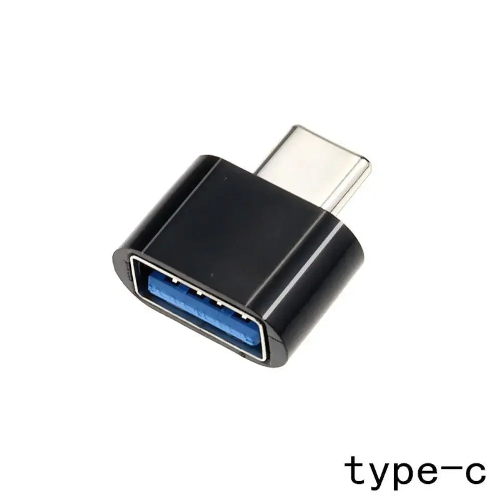 USB 2.0 Type C USB Male Adapter Black Aluminium USB-C Male OTG Converter Mini Metallic colours for Type-C Port