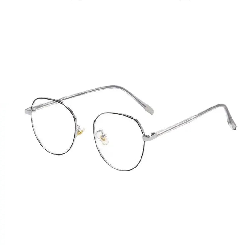 Zilead Anti Blue Light Metal Polygons Myopia Glasses Women Men Computer Myopic Optical Eyeglasses Unisex Goggle