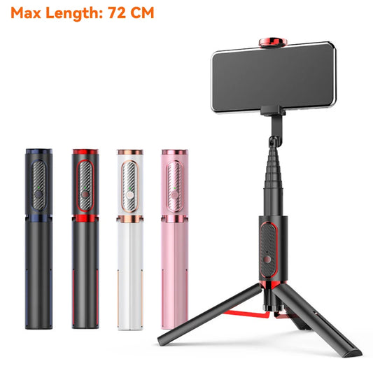 Selfie Stick Wireless Tripod Stand Bluetooth Remote Extendable Tripod for iPhone Mobile Phone Tiktok Live Streaming