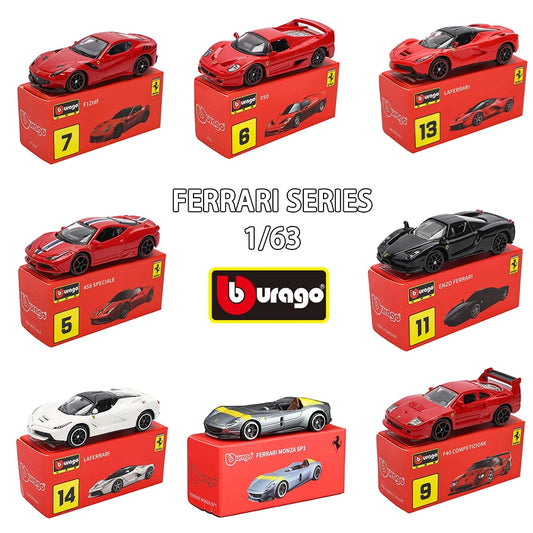 Bburago 1:64 Genuine Ferrari 458Speciale 458Spider Enzo 599Gto Laferrari Car Model Ferrari Series Christmas Gift Collect Toys