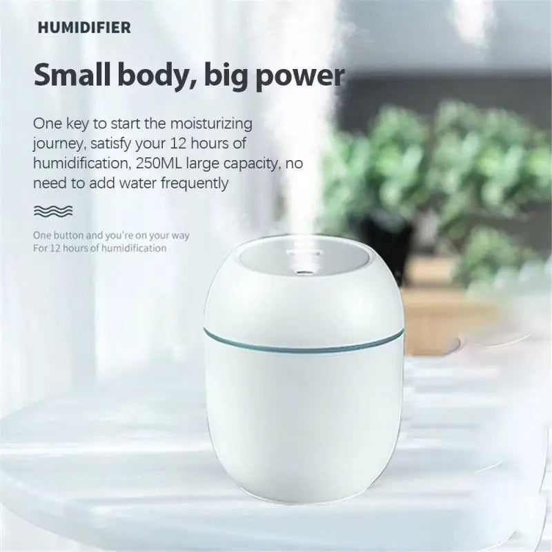 Mini Humidifier Usb For Household Use To Increase Air Humidity And Alleviate Skin Dryness Nightlight Mute Portable Desktop Small