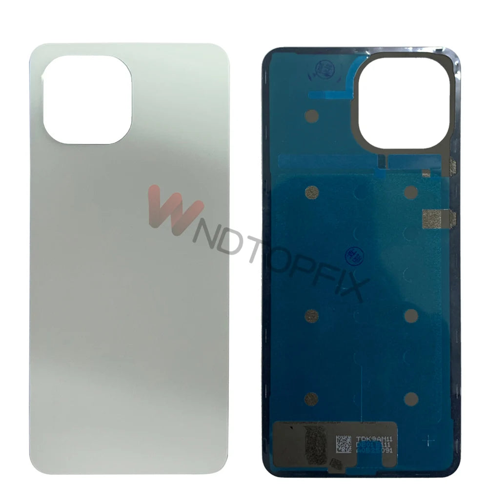 6.55" For Xiaomi Mi 11 Lite Battery Cover Back Glass Panel Rear Door Case Replacement Parts For Mi 11 Lite Back Cover With Logo