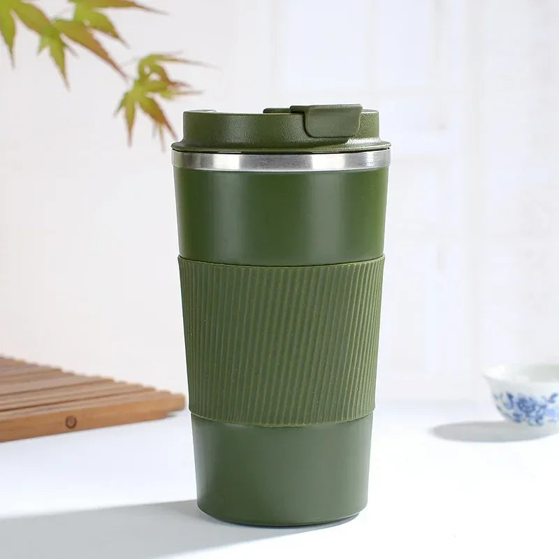 380ml 510ml Stainless Steel Coffee Cup Thermal Mug Garrafa Termica Cafe Copo Termico Caneca Non-slip Travel Car Insulated Bottle