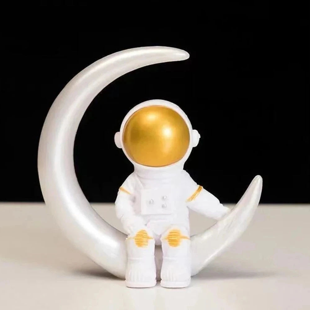 Astronaut Figure Statue Figurine Spaceman Sculpture Educational Toy Desktop Home Decoration Astronaut Model For Kids Gift