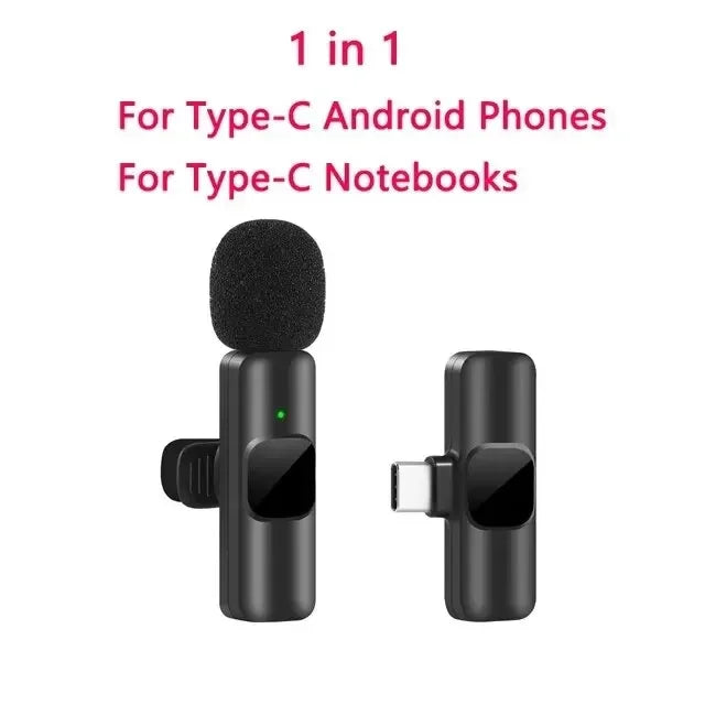 Xiaomi New Wireless Lavalier Microphone Portable Audio Video Recording Mini For Iphone Android Live Broadcast Gaming Phone Mic