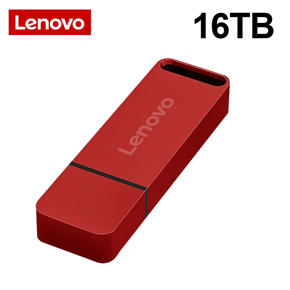 Lenovo 16TB USB Flash Drives USB 3.0 Metal Pen Drive 8TB OTG High Speed Pendrive Portable Ssd 4tb 2TB Usb Memories For Laptop PC