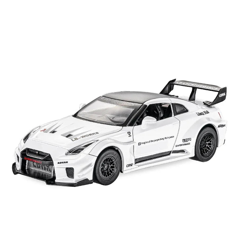 1:32 NISSAN GTR GT-R R35 R34 Supercar Alloy Car Model Diecasts & Toy Vehicles Toy Cars Kid Toys For Children Gifts Boy Toy