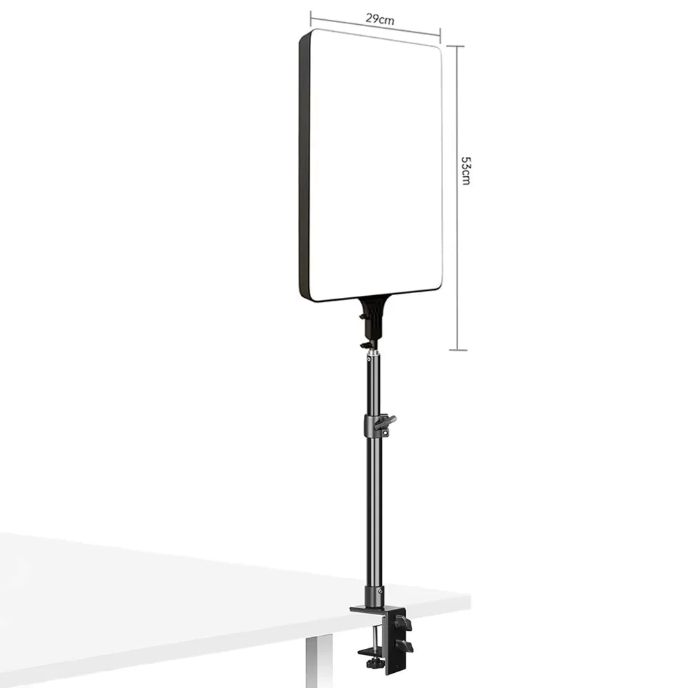 24'' LED Video Light 90W Photography Selfie Dimmable Panel Lighting Photo Studio Live Stream Fill LampTripod Stand