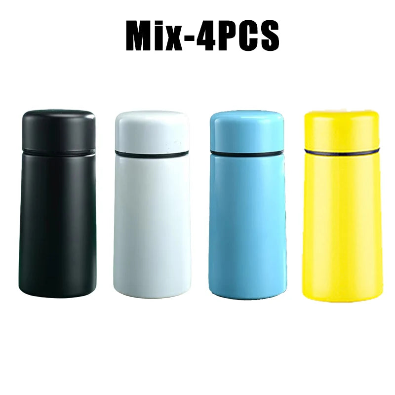 160ml Mini Portable Pocket Cup Travel 304 Stainless Steel Thermos Cup Creative Gift Cup with Lid Coffee Bottle Thermos Bottle