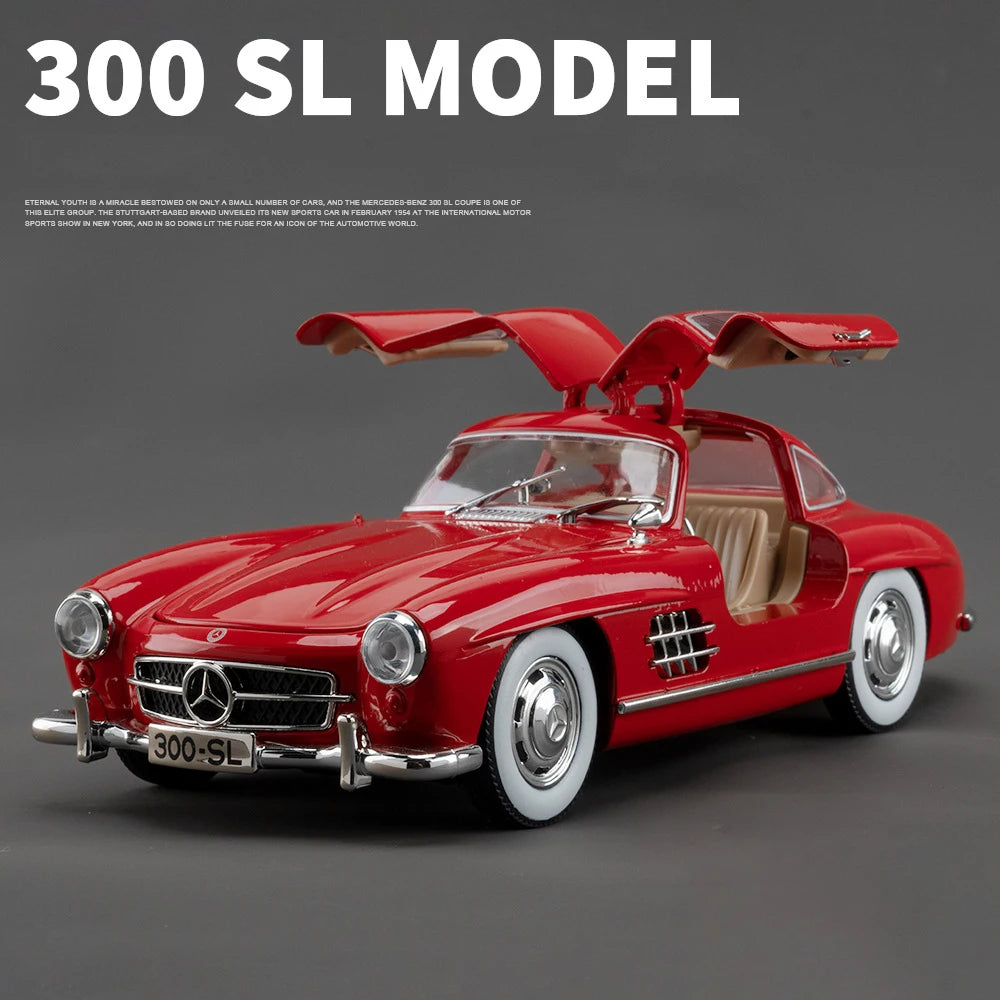 1:24 Mercedes-Benz 300SL 1936 Alloy Model Car Toy Diecasts Metal Casting Sound and Light Car Toys For Children Vehicle