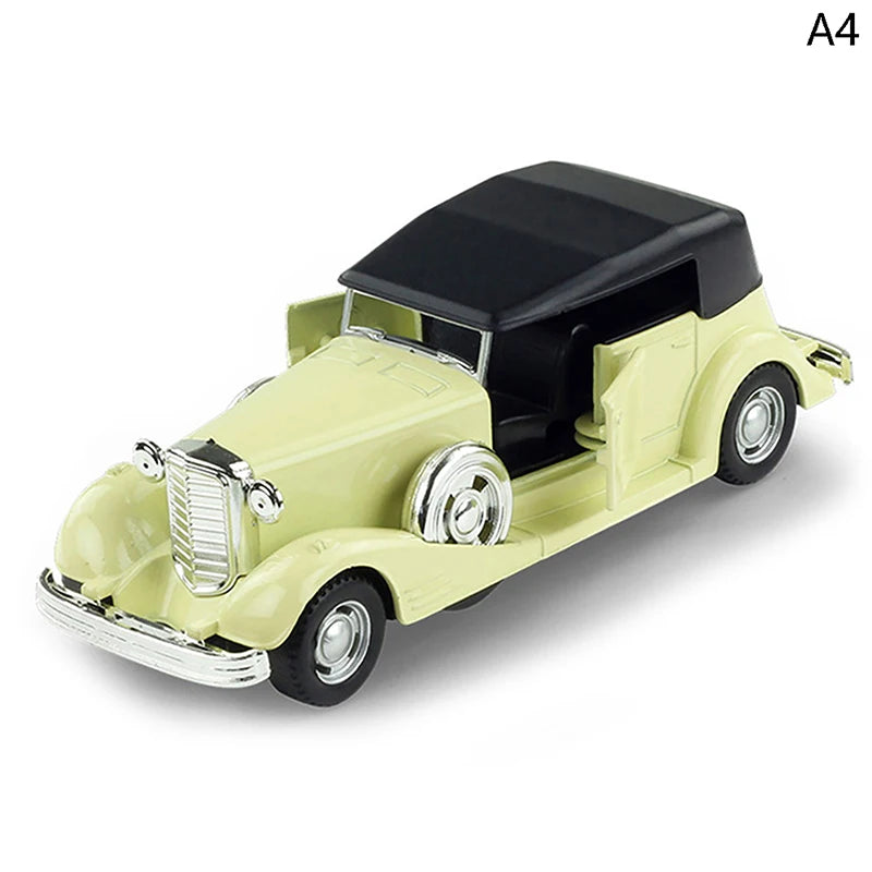 1Pc 1:32 Pull-Back Alloy Sports Vehicle Collectible Toys Cars Simulation Model of Vintage Car Autobahn Polizei Classic for Boys