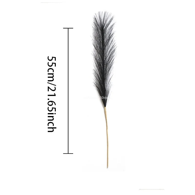 55CM Artificial Pampas Grass Flower Bouquet for Home Wedding Decoration DIY Party Bedroom Fake Plant Flowers Vase Decor ветки