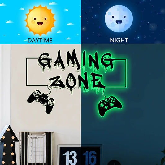 Starry Sky Game Handle Gaming Zone Video Game Decor Luminous Creative Decorative Glow in The Dark Wall Sticker for Living