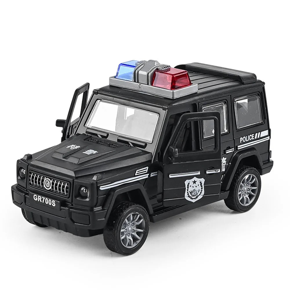 Inertial Car Toy Fire Truck Ambulance Car Model No Battery Required Openable Door Drop-resistant Smooth Surface Coasting