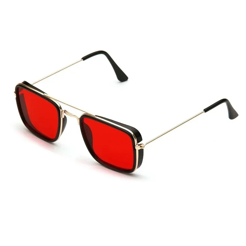 Fashion Sunglasses European and American Metal Small Square Frame Korean Version Glasses Retro Square Sunglasses UV Protection