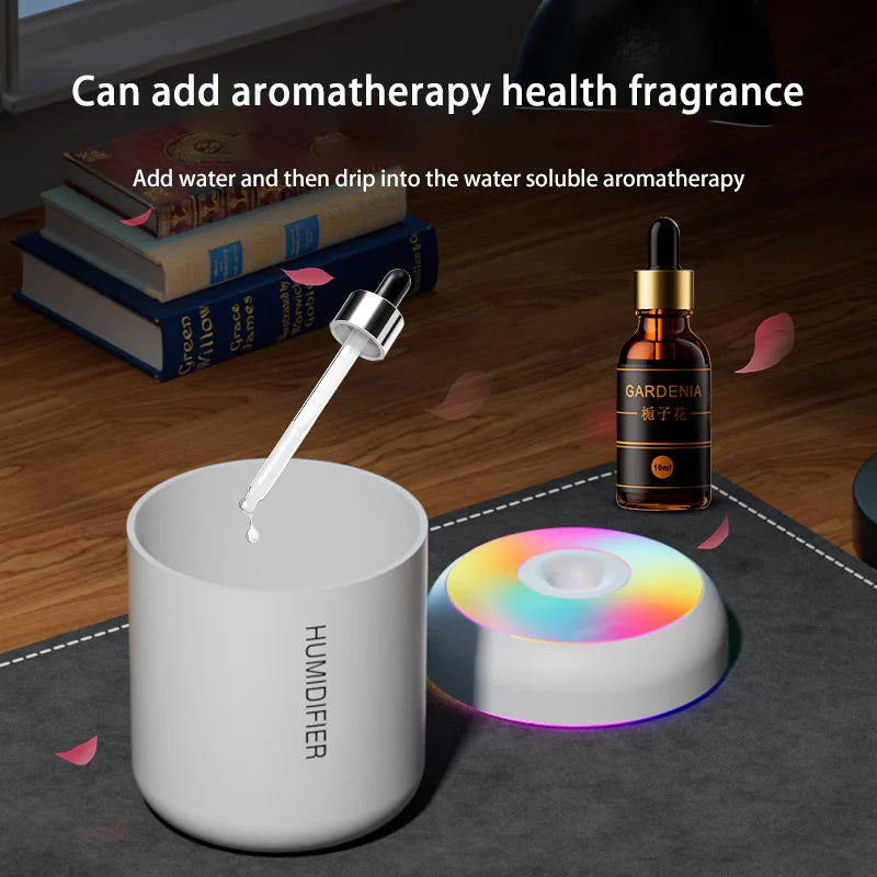 Mini Car Air Humidifier USB Electric Aroma Diffuser Essential Oil Purifier Aromatherapy Mist Maker Lights in Car Home