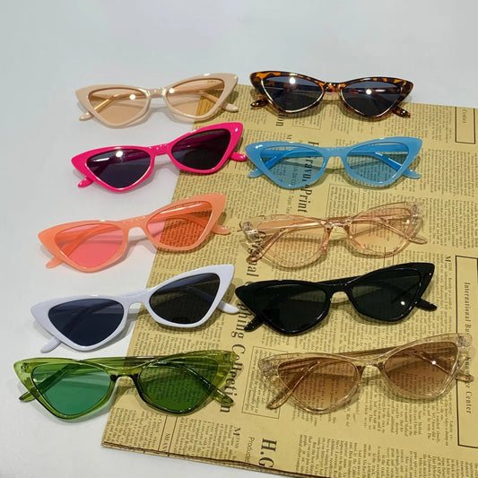 Small Frame Vintage Square Sunglasses Women Men Cat Eye Sun Glasses Eye Glasses Goggle Square Male Female Triangle Sunglasses