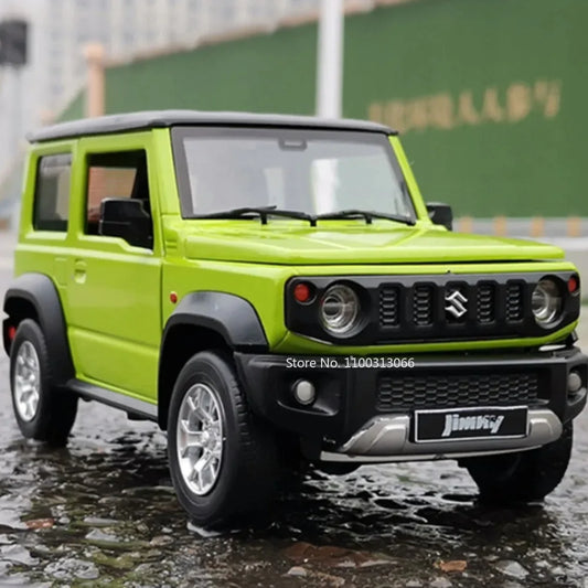 1:18 SUZUKI Jimny Alloy Diecast Car Models Off-Road Vehicles Toy with Sound and Light Car Model Simulation Collection Kids Gifts