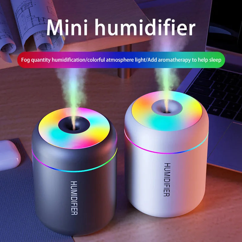 Mini Car Air Humidifier USB Electric Aroma Diffuser Essential Oil Purifier Aromatherapy Mist Maker Lights in Car Home