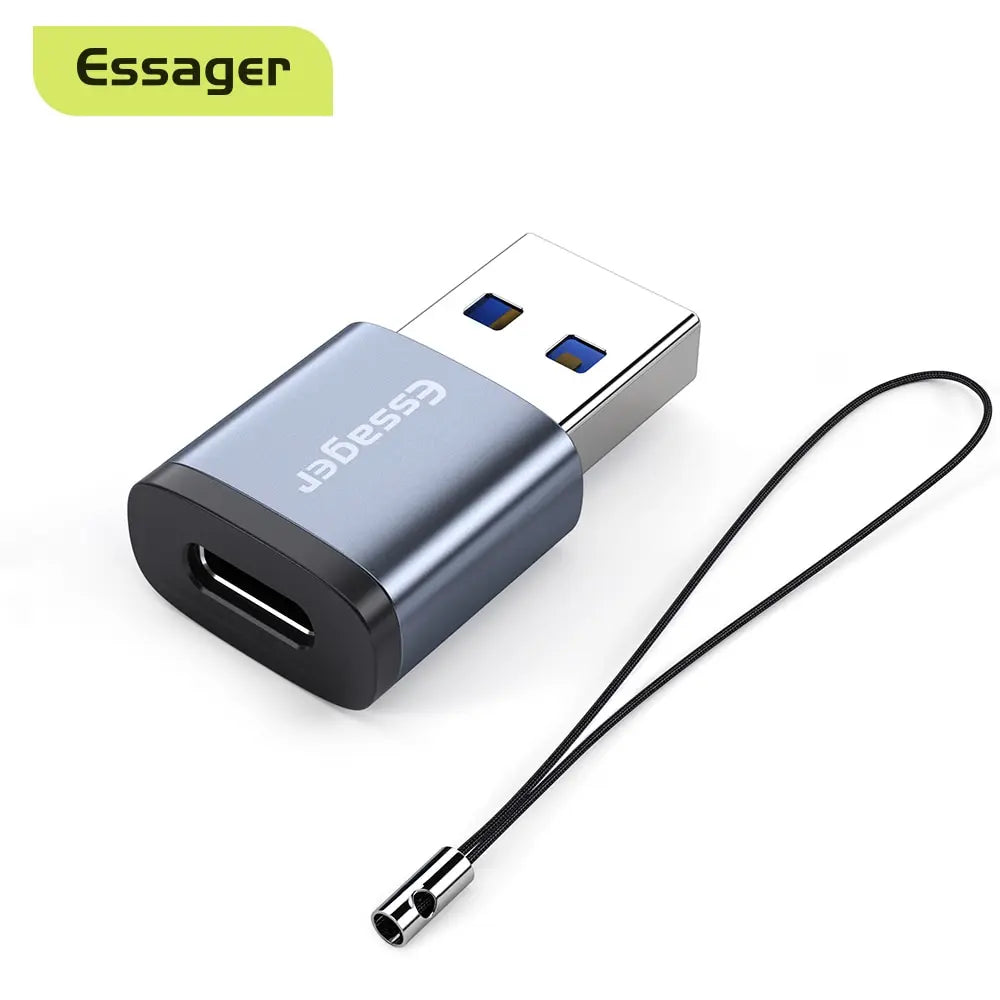 Essager OTG Adapter Type C USB 3.0 Type C USB C Male To USB Female Converter For Macbook Xiaomi Samsung S20 USBC OTG Connector