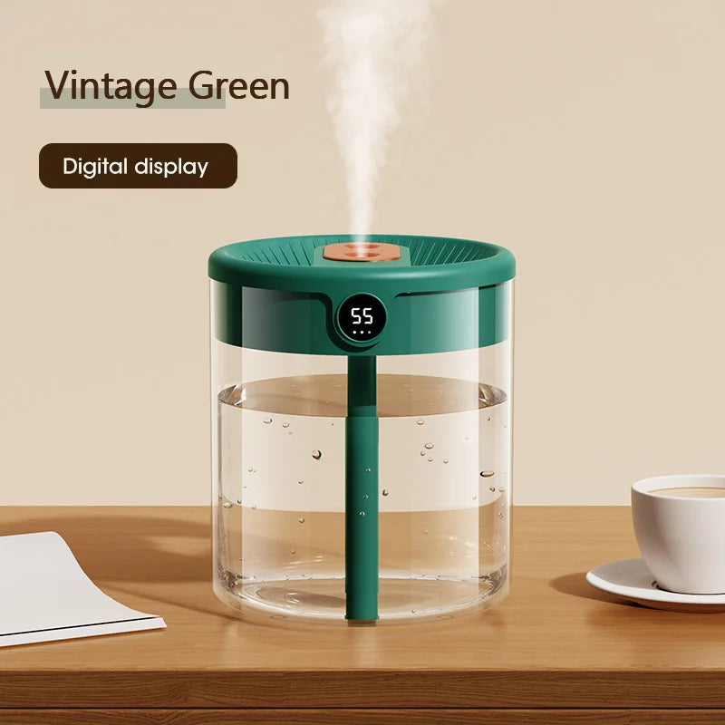 Xiaomi 2L Dual Spray Humidifier Digital Night Light USB Plug Big Capacity Nano Fine Mist Household Car Air Humidification Device