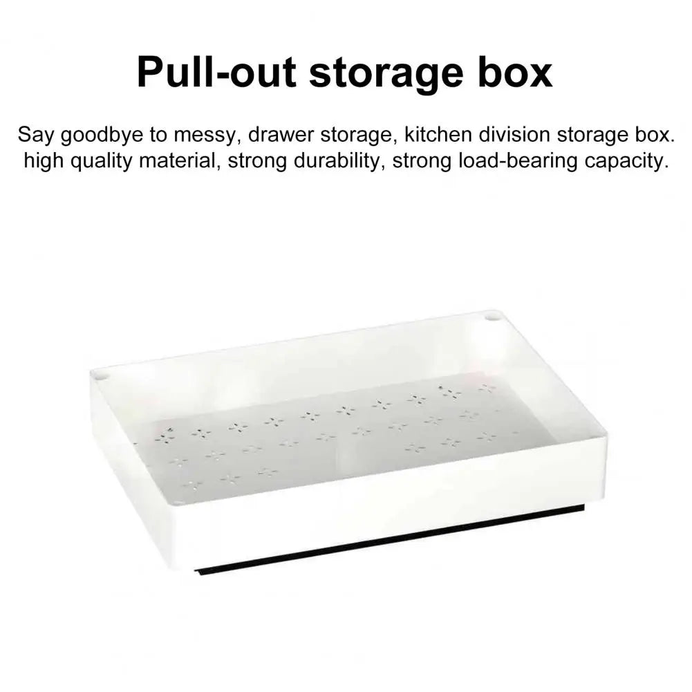 Space-saving Drawer Tray Kitchen Cabinet Organizer with Divider Racks Heavy Duty Slide Out Drawers for Cabinets for Kitchen