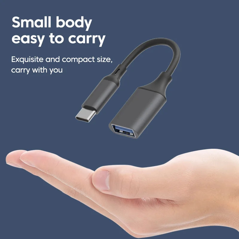 Type C OTG USB3.0 Adapter Cable USB C Male to USB 3.0 Female Converter For Phone Laptop Tablet MacBook Data Transfer Reading