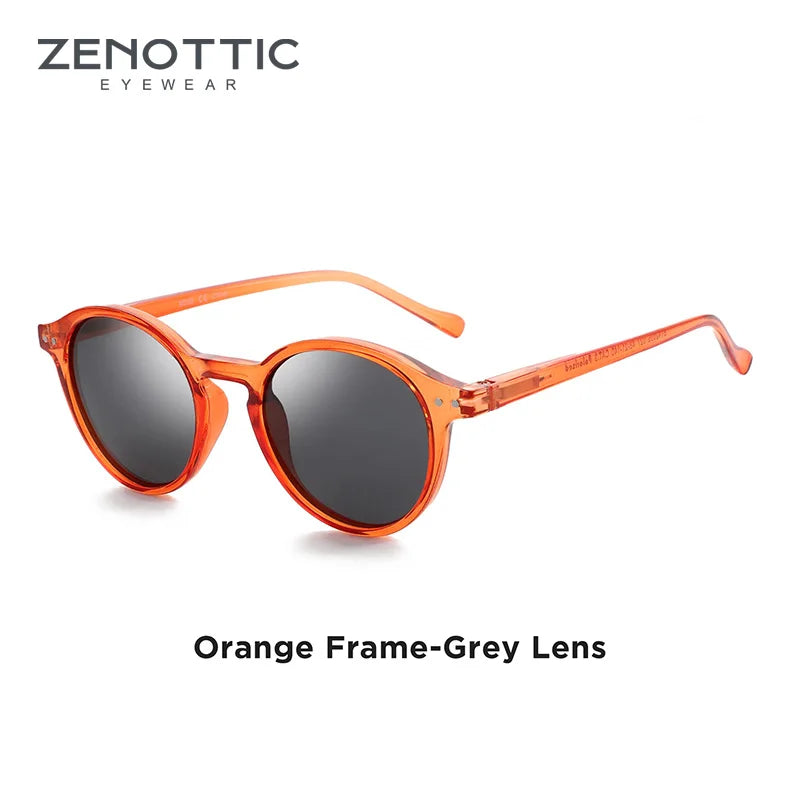 ZENOTTIC (S Size) Retro Circular Polarized Sunglasses 2024 2025 Men Women Vintage Small Round Sun Glasses UV400 Goggles Shades