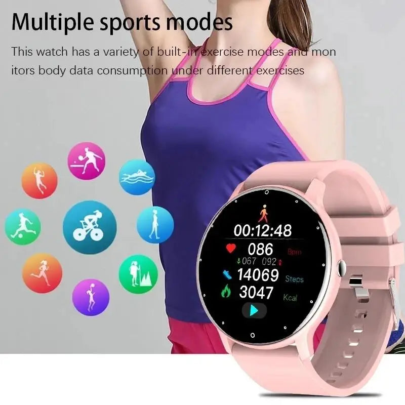 LIGE Waterproof Women Smart Band Watch Real-time Weather Forecast Men Watches Sports Ladies Smart Watch For Xiaomi Android IOS