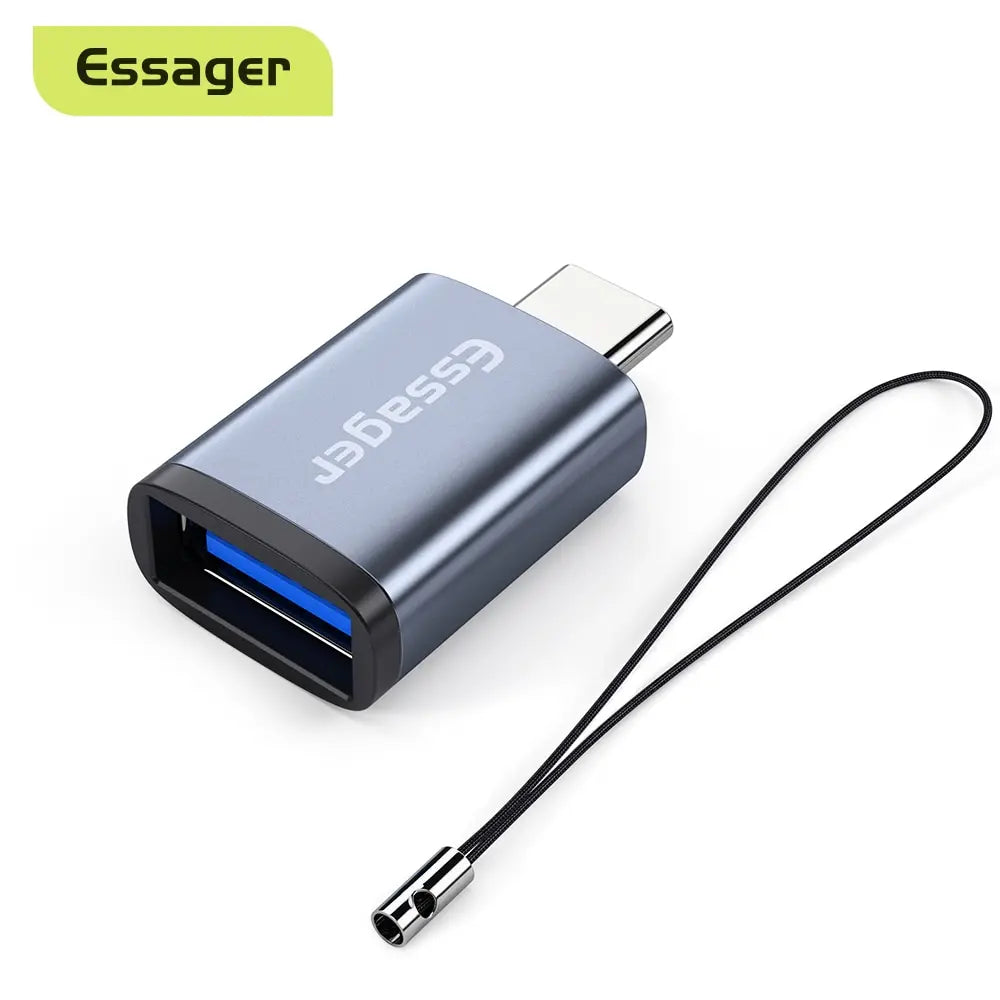 Essager OTG Adapter Type C USB 3.0 Type C USB C Male To USB Female Converter For Macbook Xiaomi Samsung S20 USBC OTG Connector